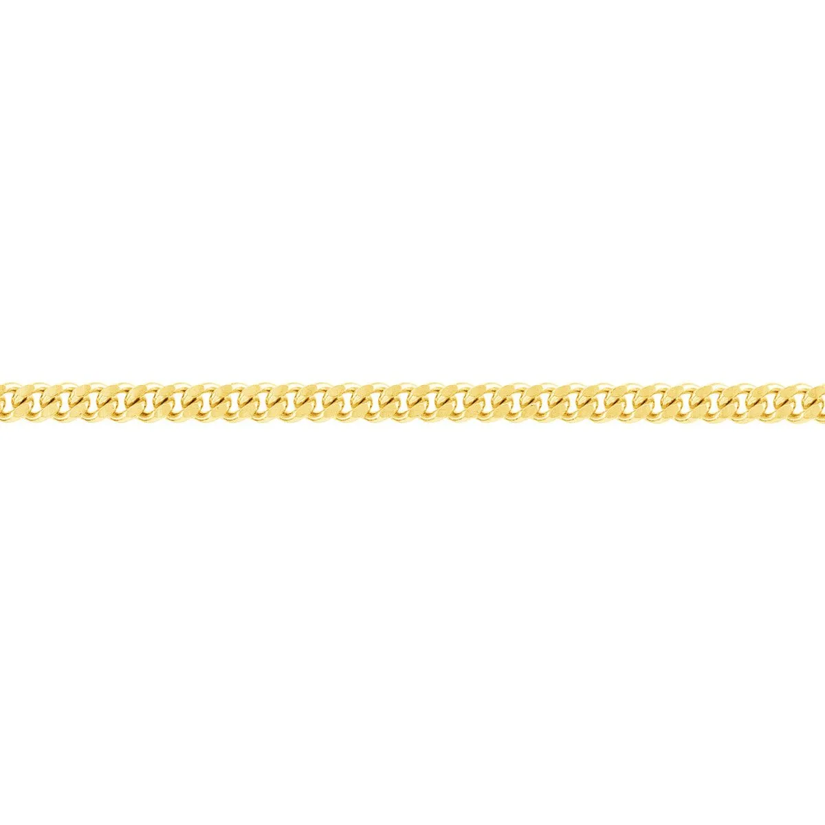 14K Gold Curb Chain Adjustable Anklet