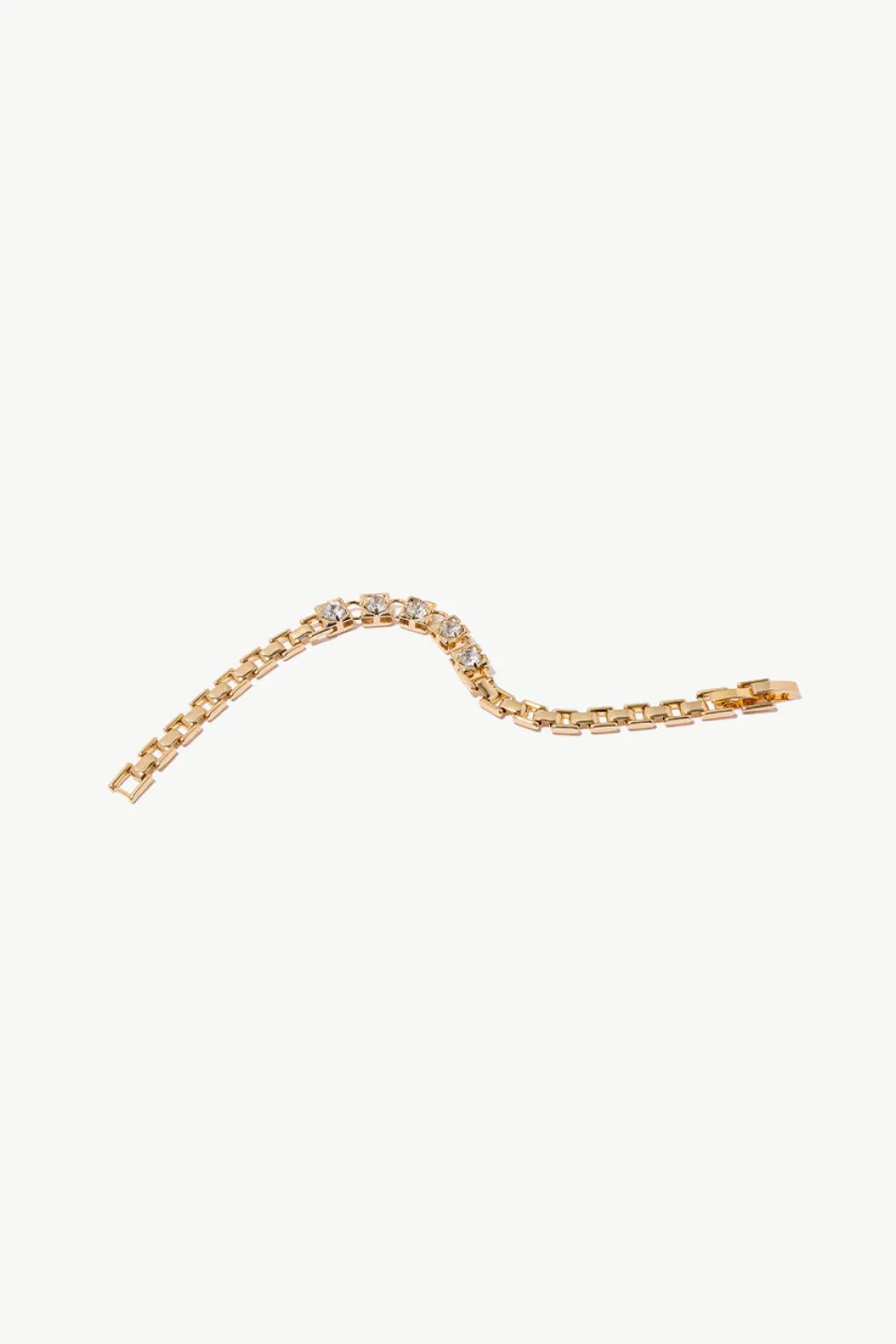 18K Gold-Plated Rhinestone Tennis Bracelet