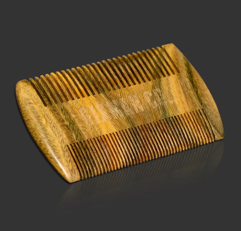 6IXMAN *JADE SANDALWOOD COMB-NATURALLY ANTISTIC, POCKET SIZE