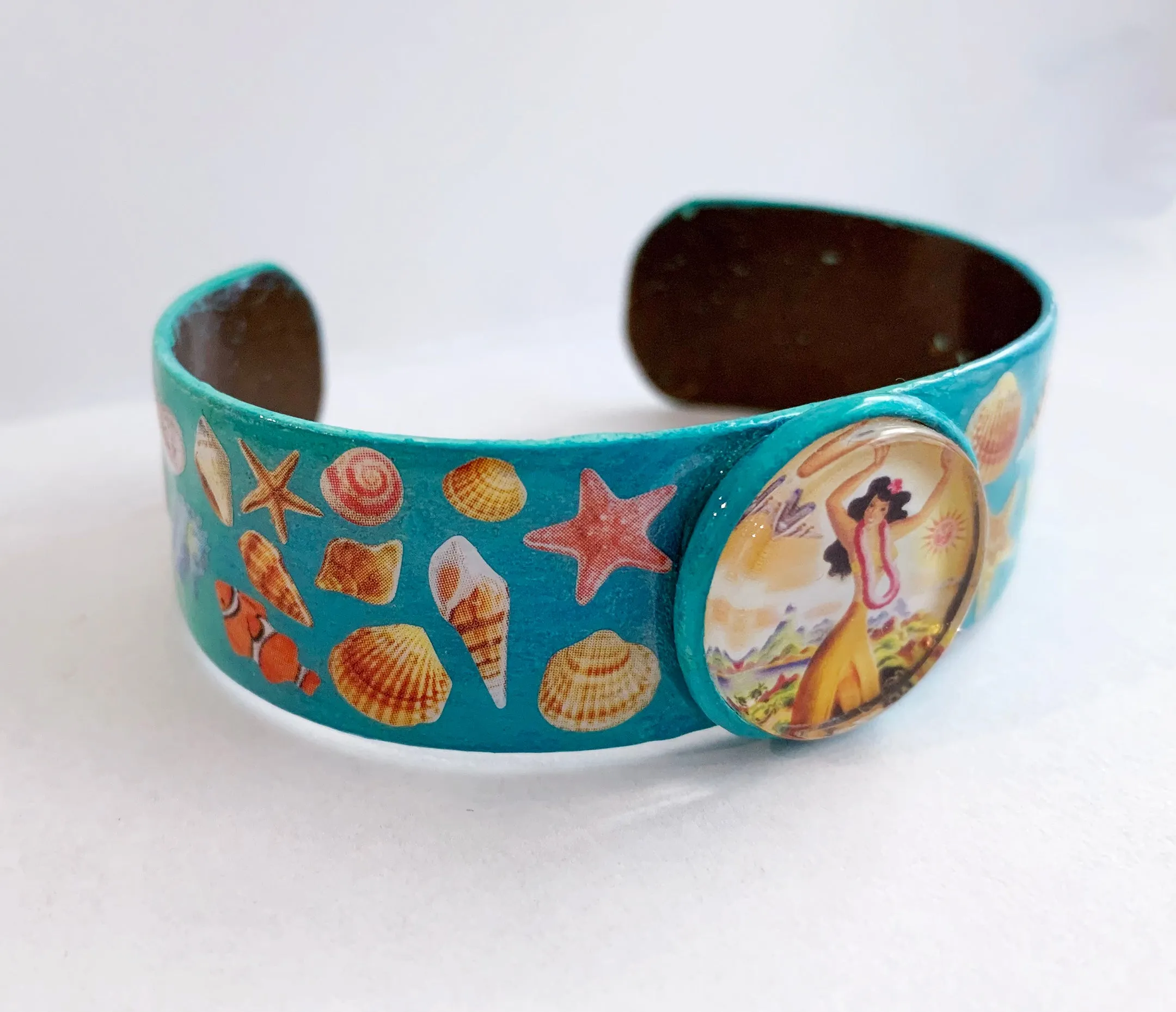 Aloha Hula Hawaii Beach Bangle Bracelet