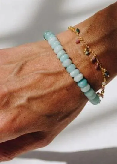 Amazonite Button Bracelet