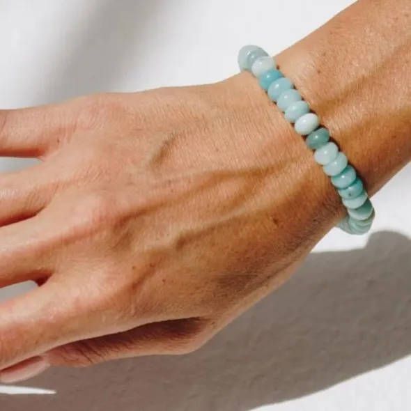 Amazonite Button Bracelet