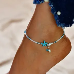 Anklet Starfish Seashell