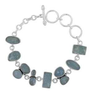 Aquamarine 925 Sterling Silver Bracelet