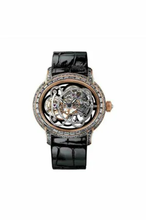 audemars piguet millenary onyx skeleton dial 45mm 18k rose gold men's watch