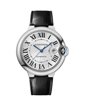 BALLON BLEU DE CARTIER, 40 MM, STEEL, LEATHER