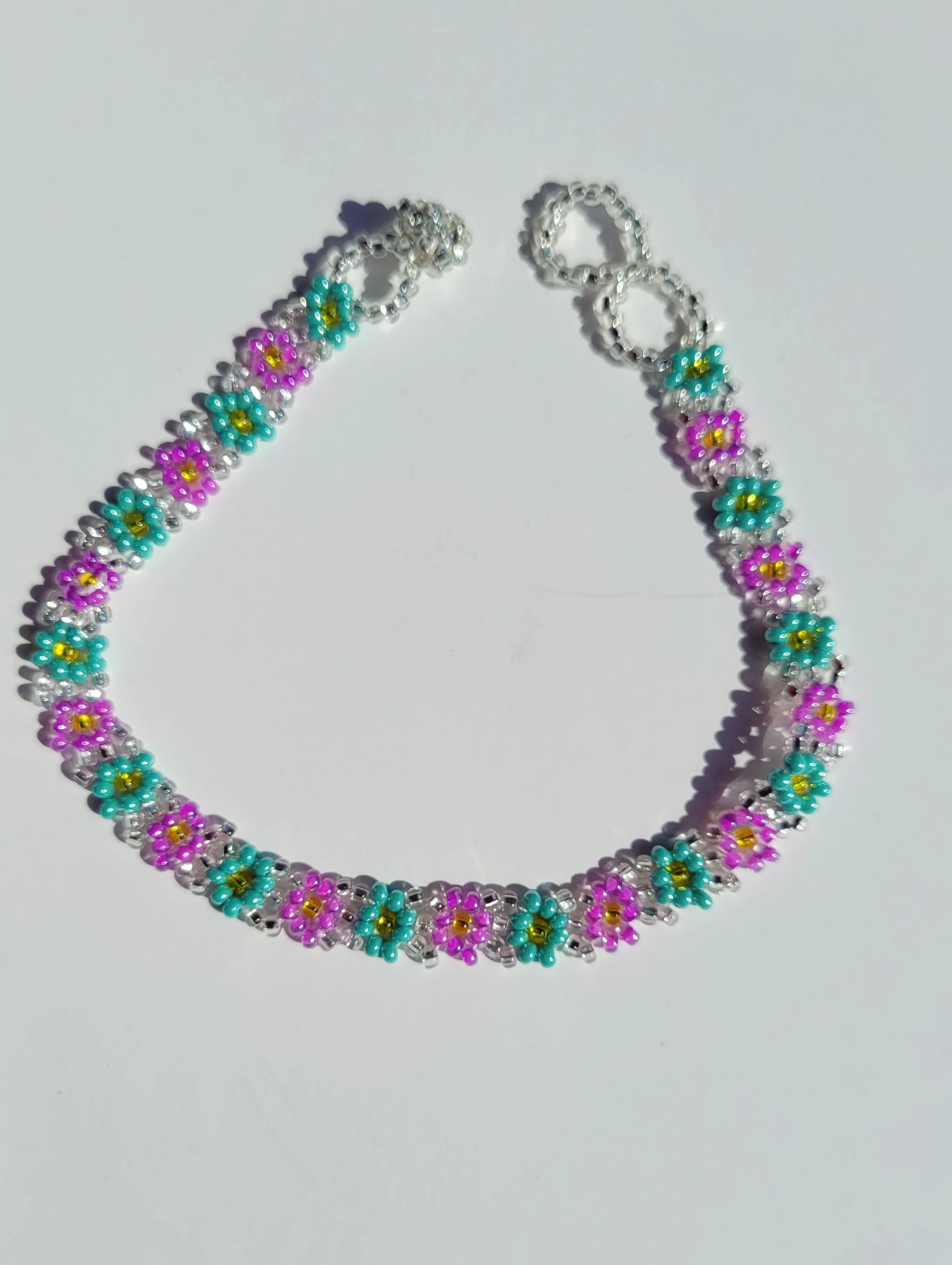 Beaded Daisy Chain Anklet