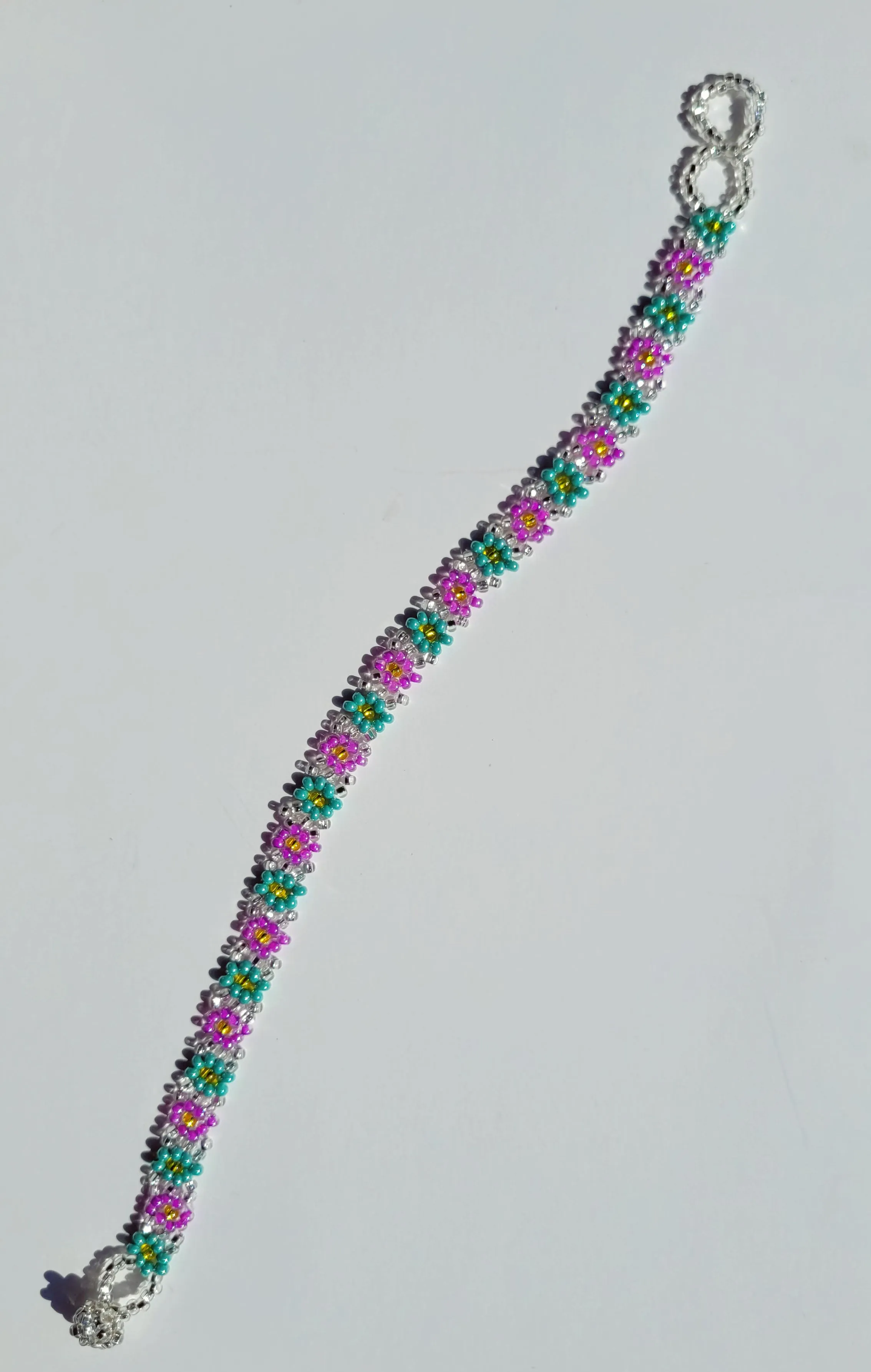 Beaded Daisy Chain Anklet