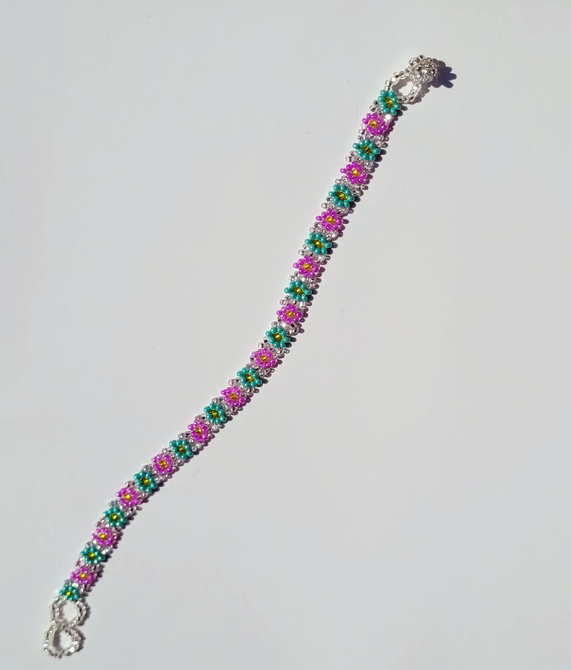 Beaded Daisy Chain Anklet