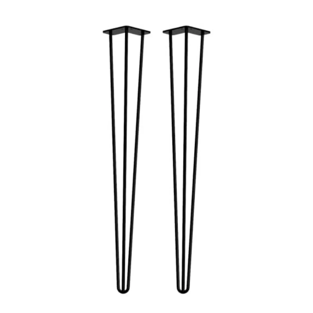 Black - Hairpin legs set of two