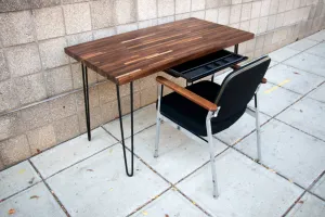 Butcher Block Table 25" x 48"-72"- Hairpin Legs