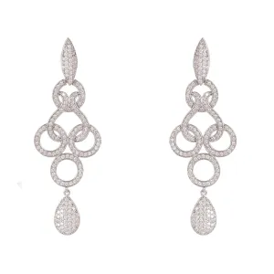 Celtic Knot Shannon Drop Earrings Silver