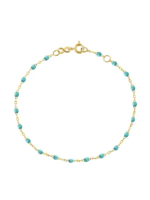 Classic Gigi Turquoise Resin Yellow Gold Bracelet