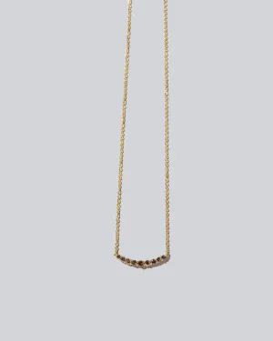 Crescent Necklace - Cognac Diamond