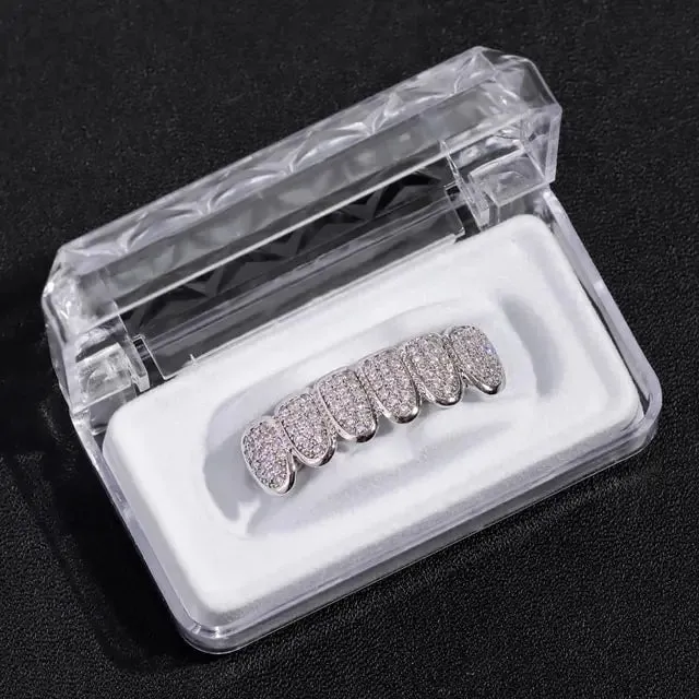 Crystal Zircon Teeth Grillz