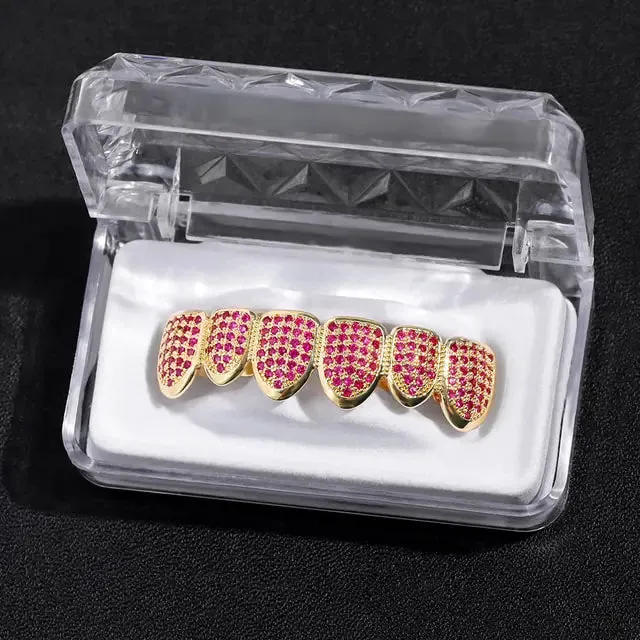 Crystal Zircon Teeth Grillz