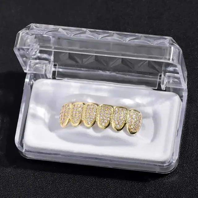 Crystal Zircon Teeth Grillz