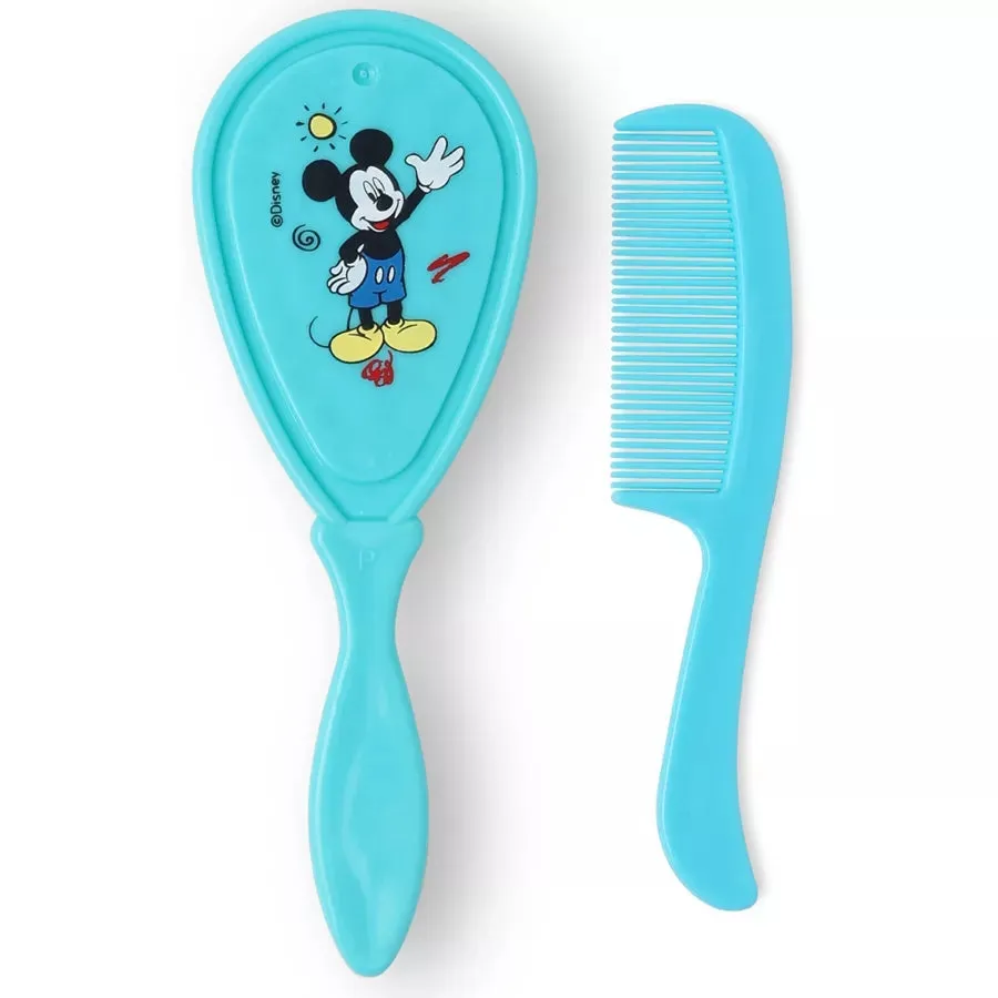 Disney Mickey Mouse Baby Hair Comb And Brush Set (Blue)