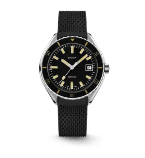 DOXA Sub 200 Sharkhunter Rubber Standard - 799.10.101.10