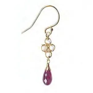 Earrings 4715 with Opal and Mahaia Garnet by Michelle Pressler Jewelry