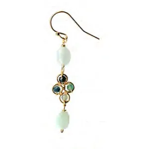 Earrings 5283 with Chrysophase and Grandidierite by Michelle Pressler