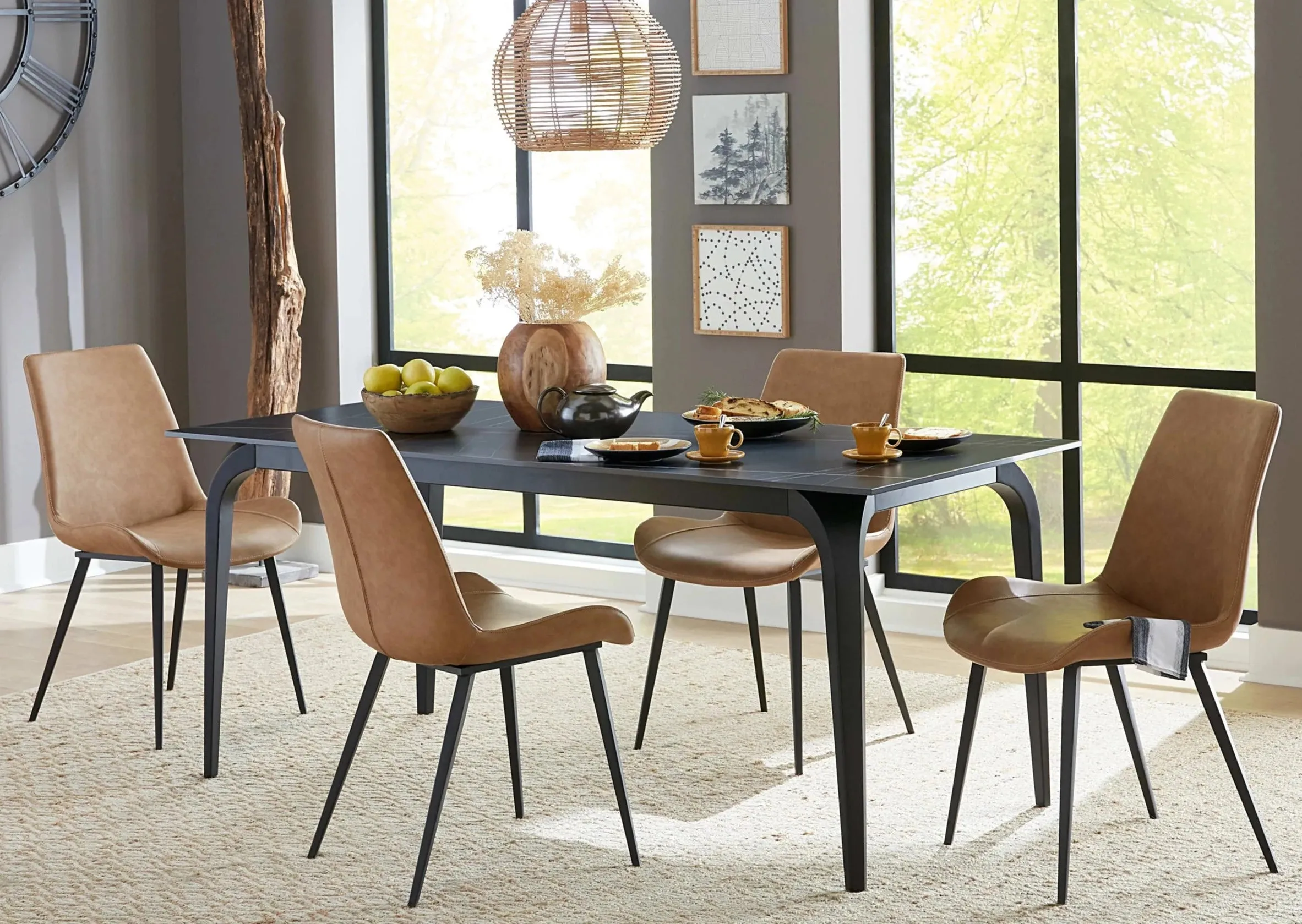 Elegante Stone Top Dining Table Set - Options Available