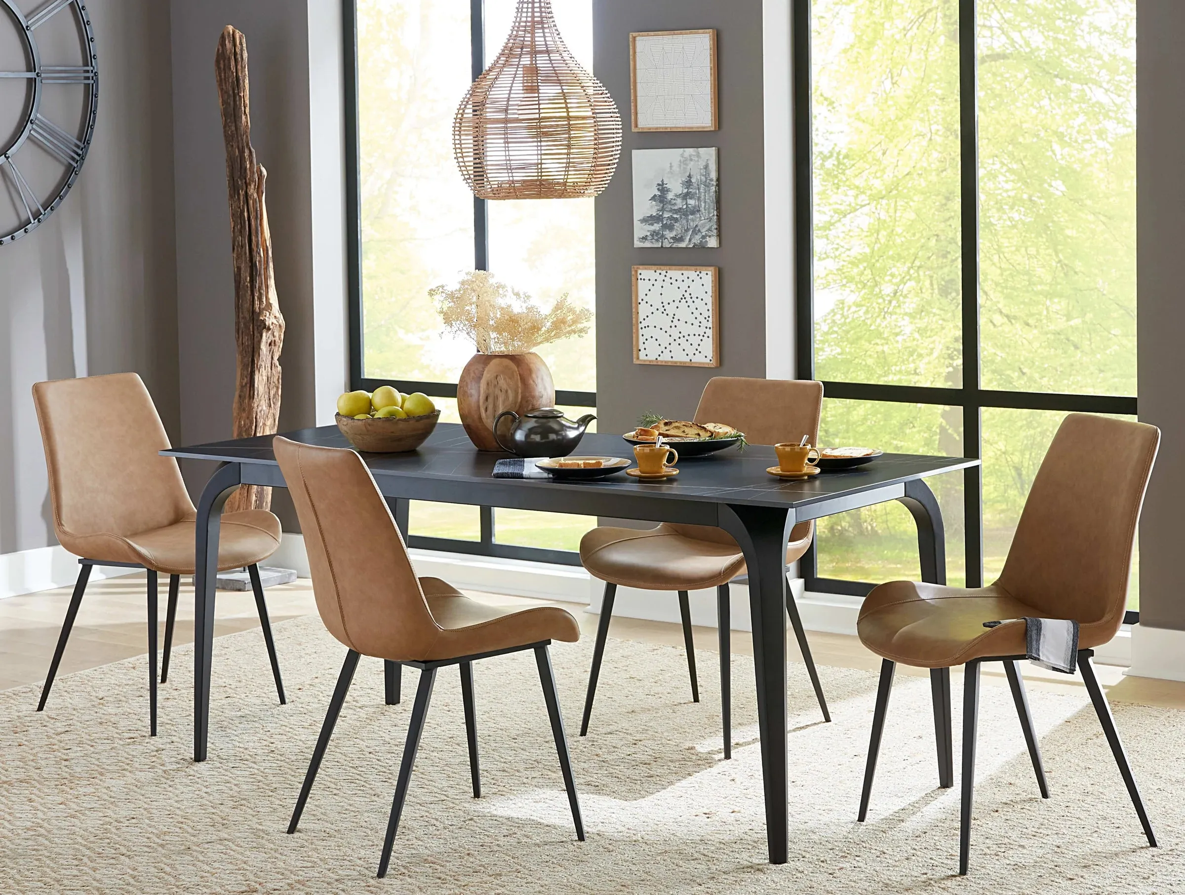 Elegante Stone Top Dining Table Set - Options Available