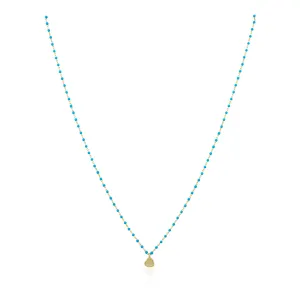 Elsa Mini Heart Necklace - Turquoise