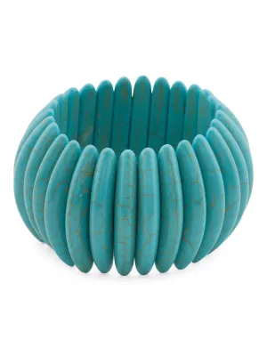 GARDENIA Turquoise Tribal Stretch Bracelet