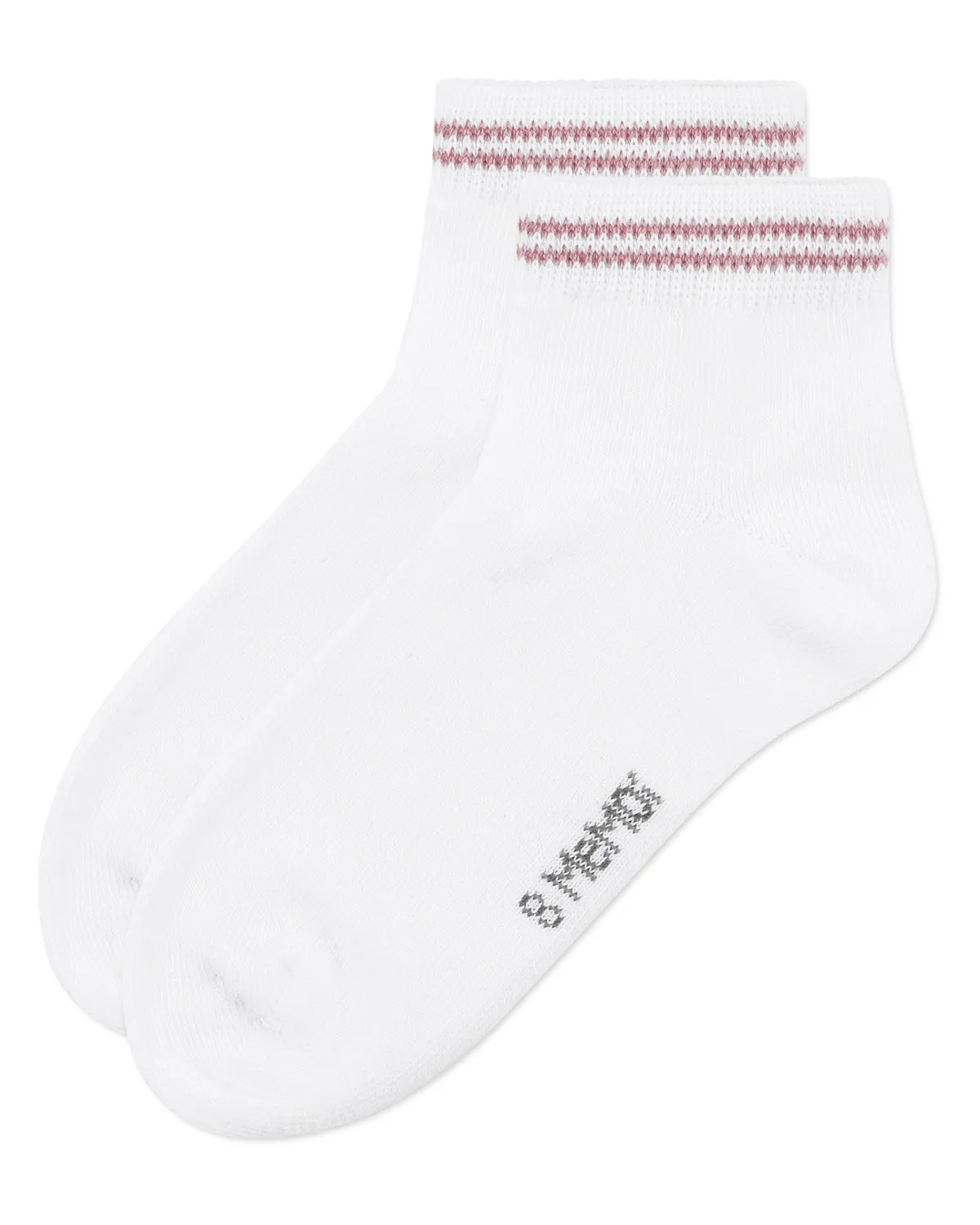 Girls' Ziggy Double Ring Cotton Blend Anklet Sock