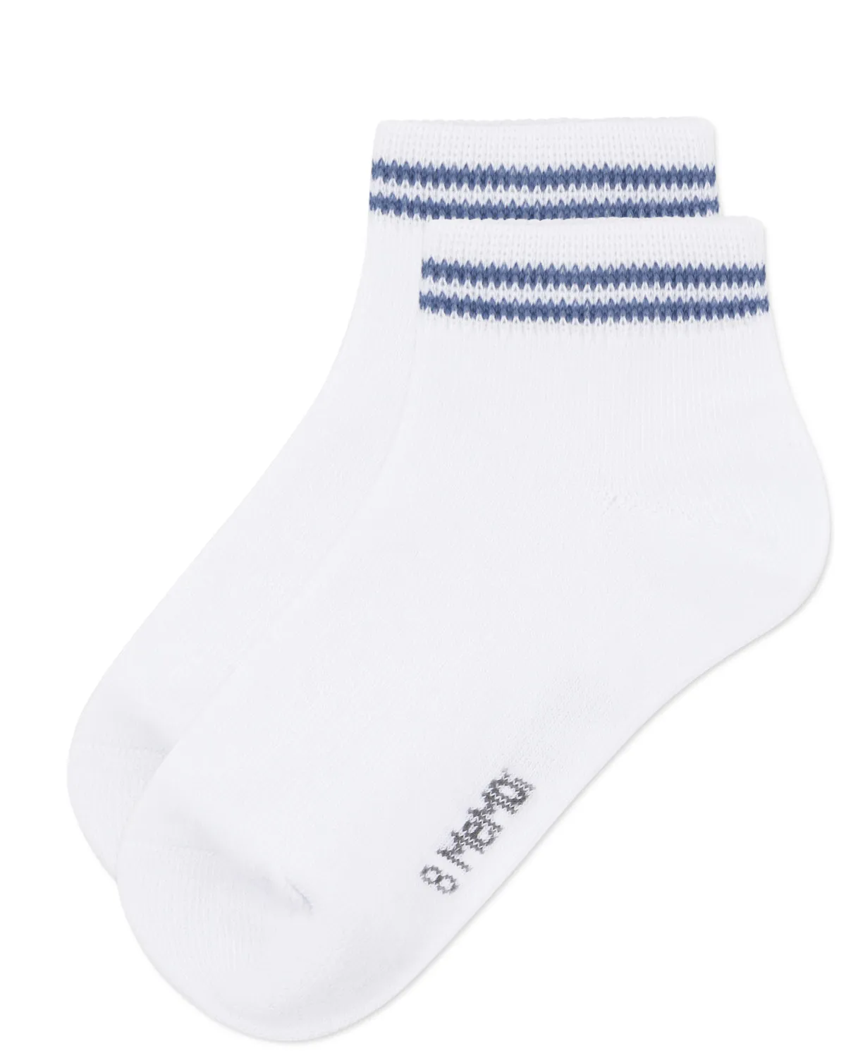 Girls' Ziggy Double Ring Cotton Blend Anklet Sock