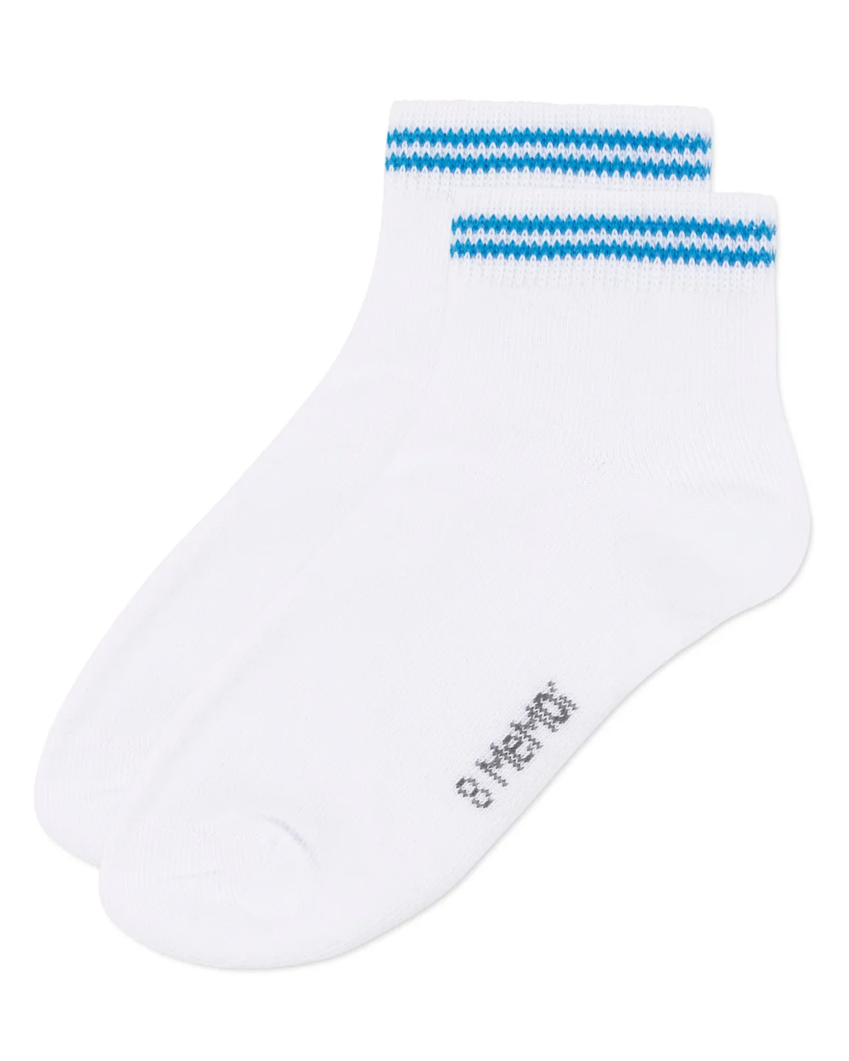 Girls' Ziggy Double Ring Cotton Blend Anklet Sock