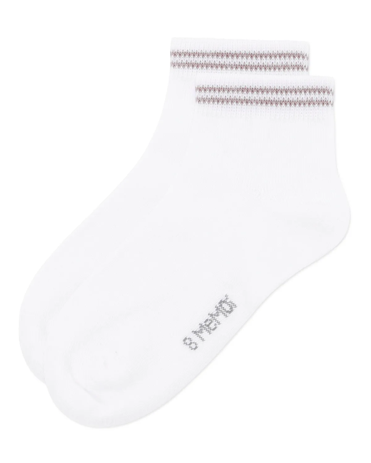 Girls' Ziggy Double Ring Cotton Blend Anklet Sock