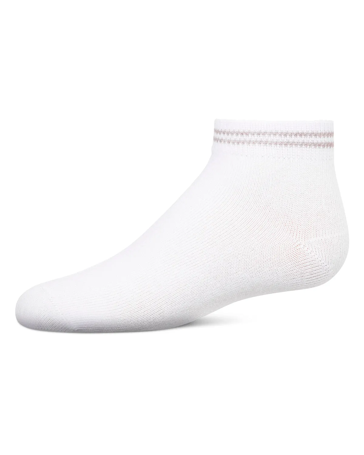 Girls' Ziggy Double Ring Cotton Blend Anklet Sock