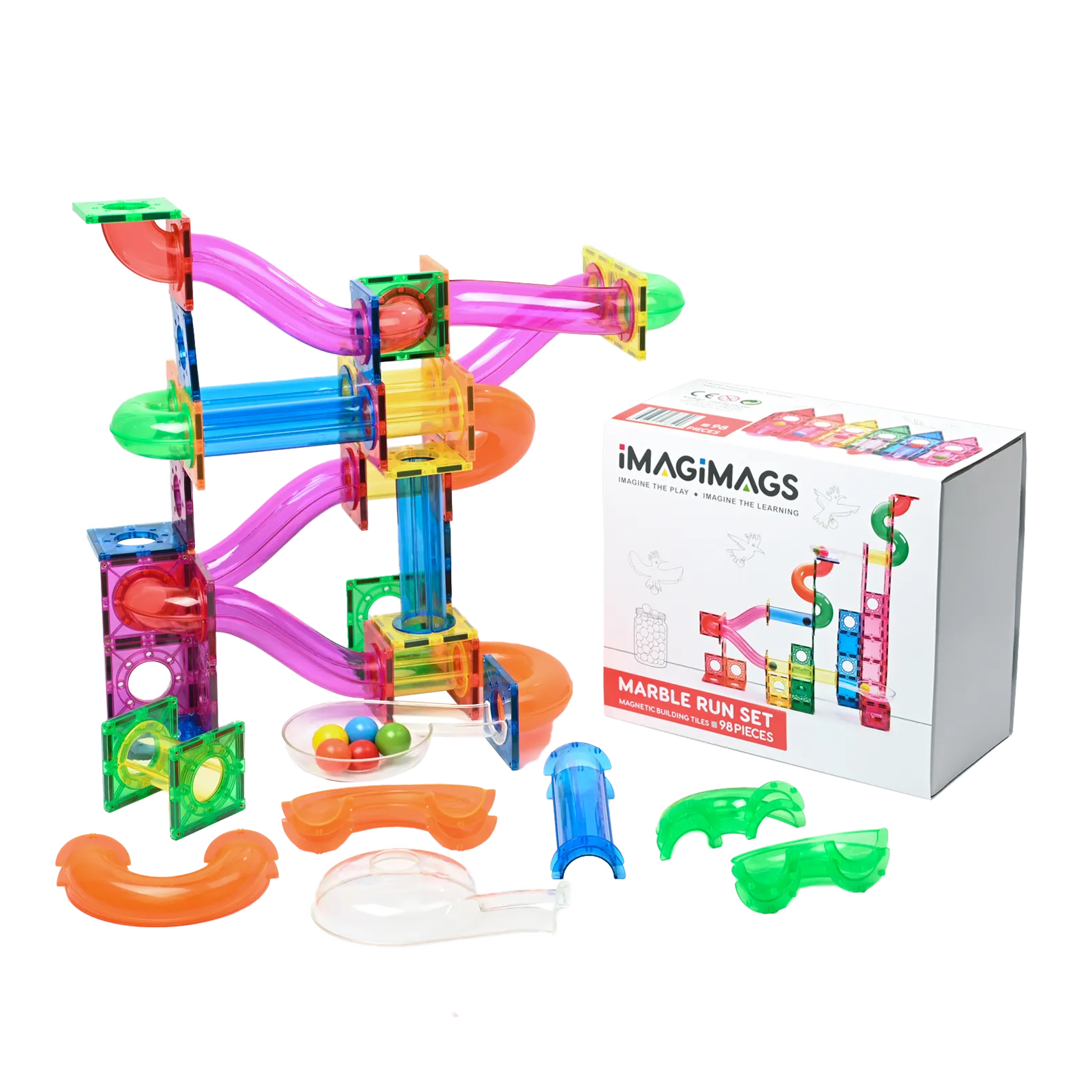 IMAGIMAGS: Marble Run Set 98pc