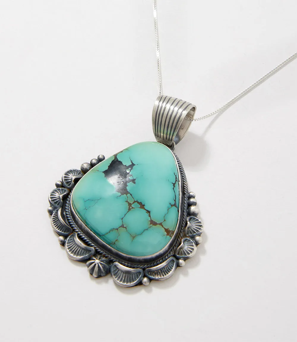 Iron Maiden Turquoise Pendant Necklace