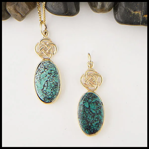 Josephine's Knot Turquoise Pendant