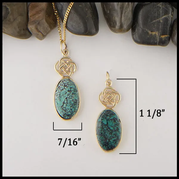 Josephine's Knot Turquoise Pendant