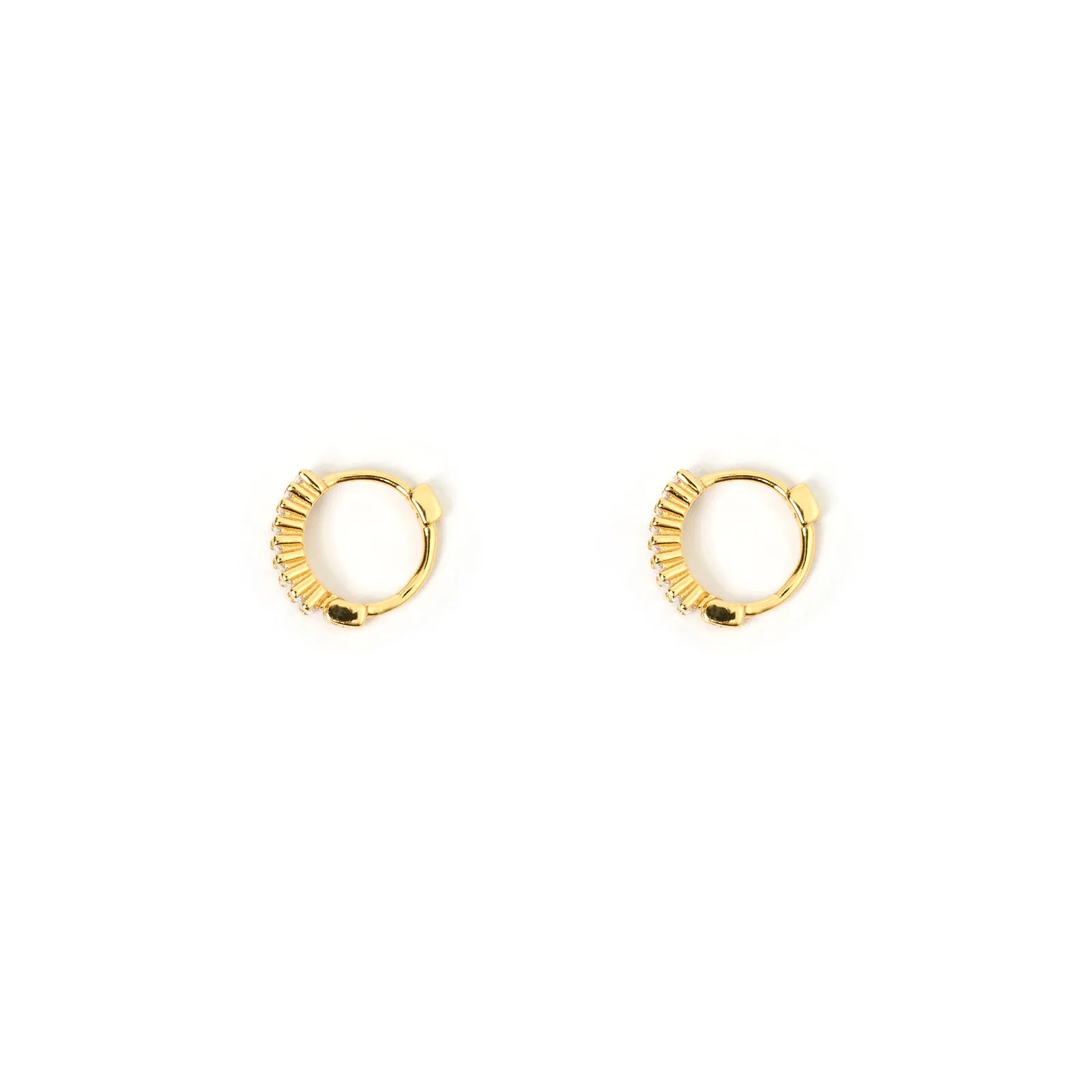 Khloe Gold Earrings - Stone