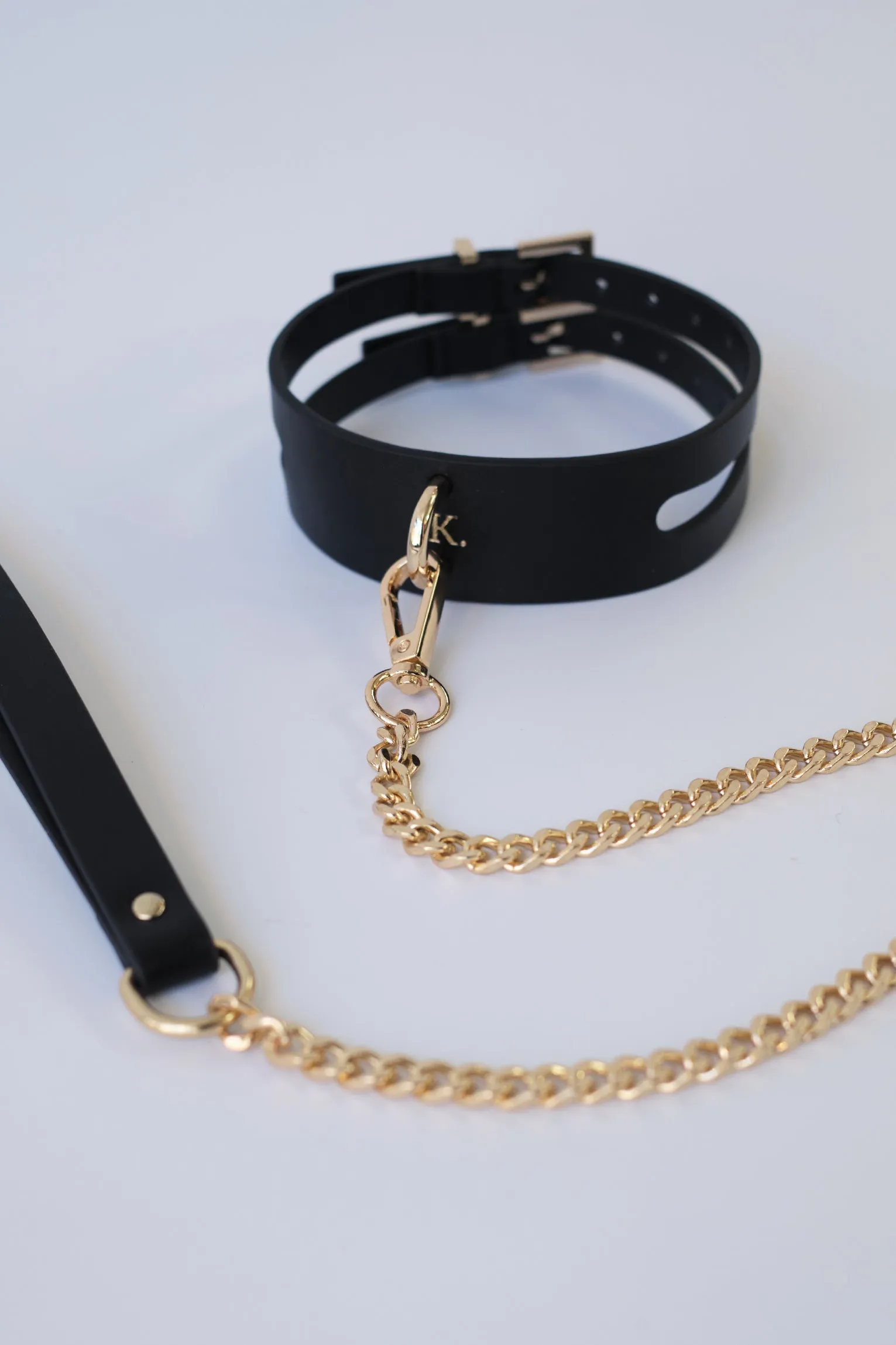 Kink Emelia Leash Choker Black