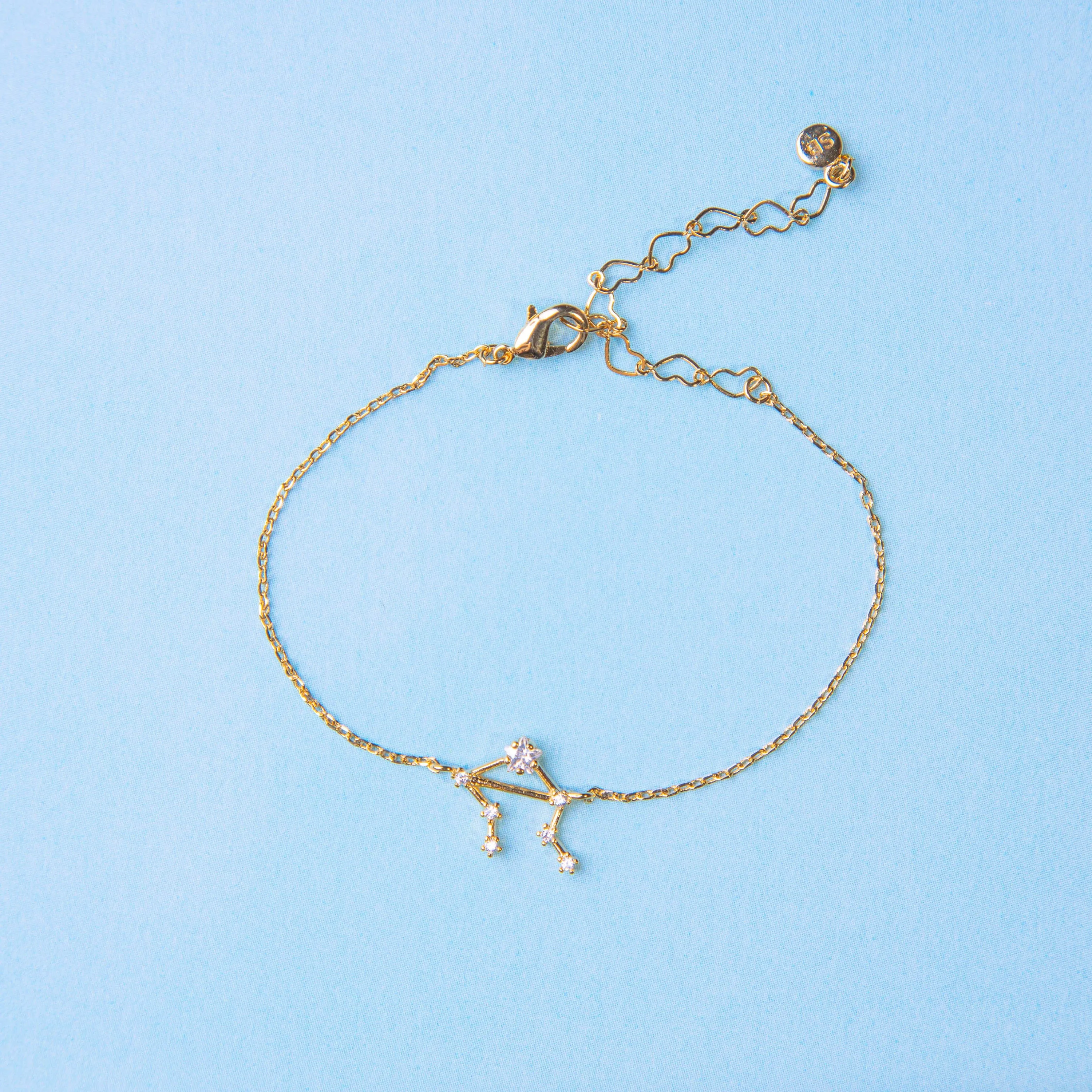 Libra Zodiac Constellation Bracelet with Zircon