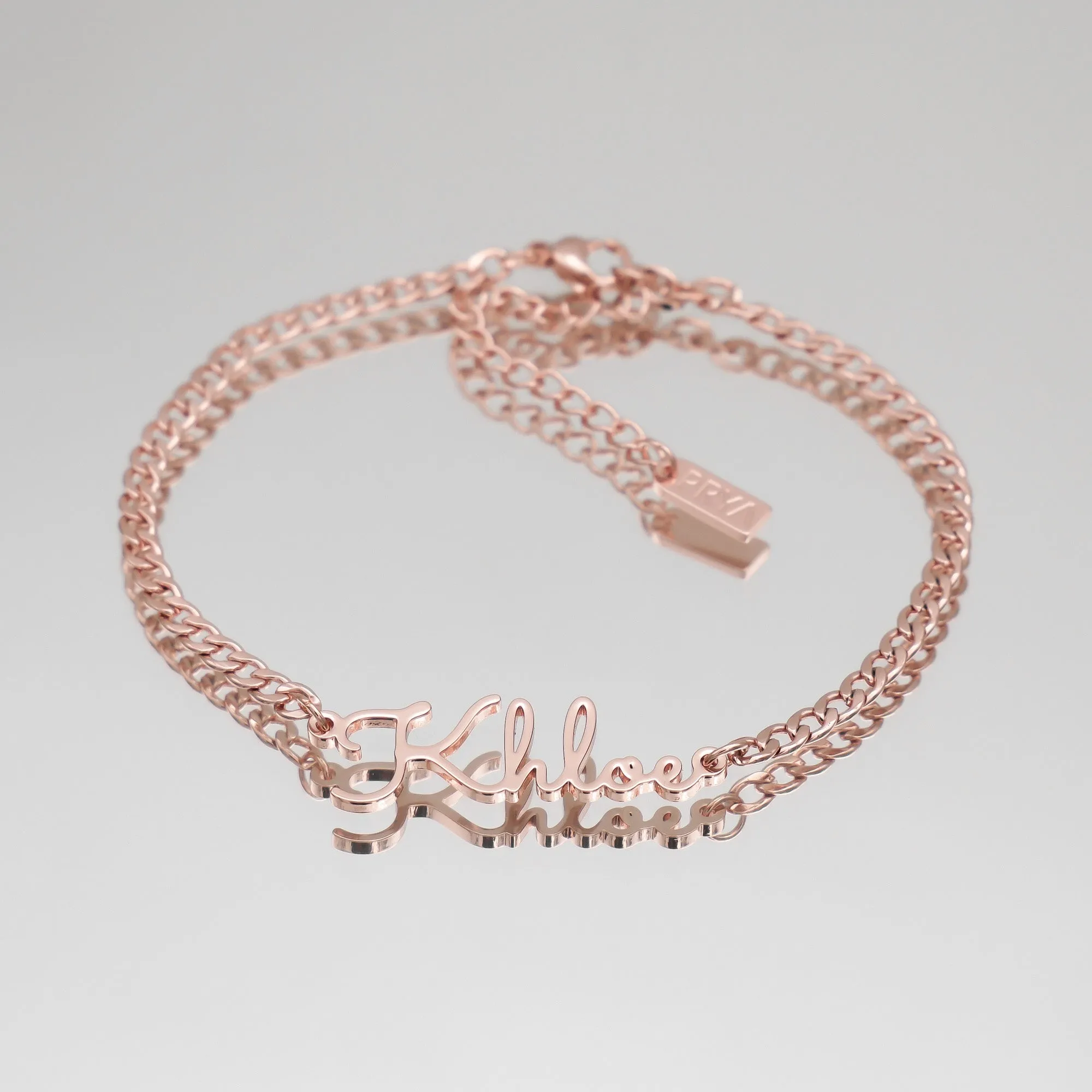 London Custom Name Anklet