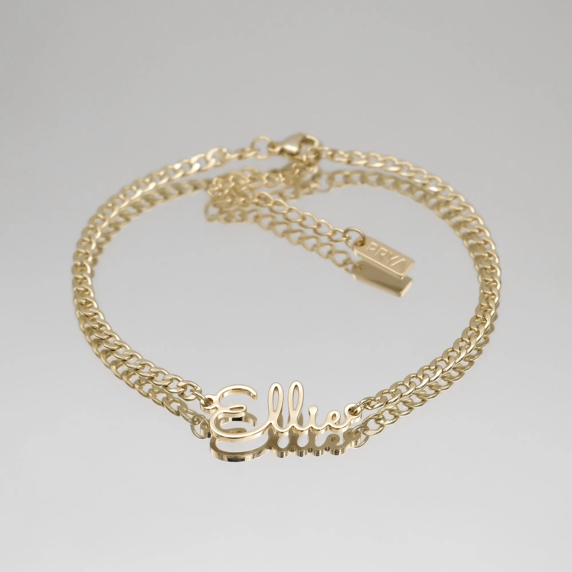 London Custom Name Anklet