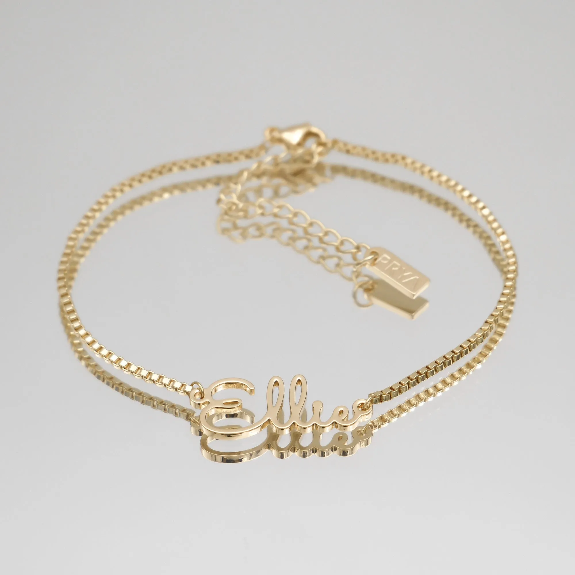 London Custom Name Anklet