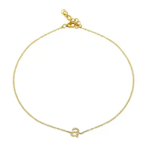 Lowercase Initial Anklet