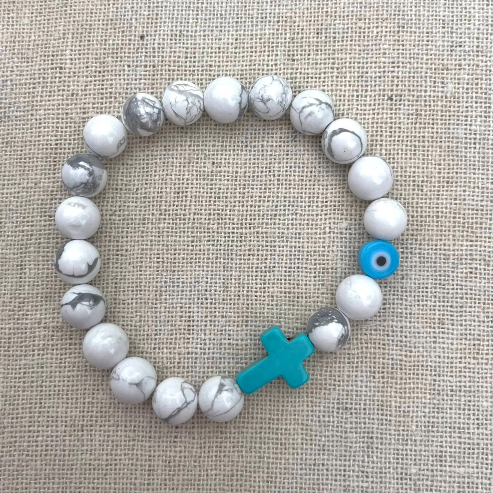 Mati Evil Eye Bracelet - Howlite