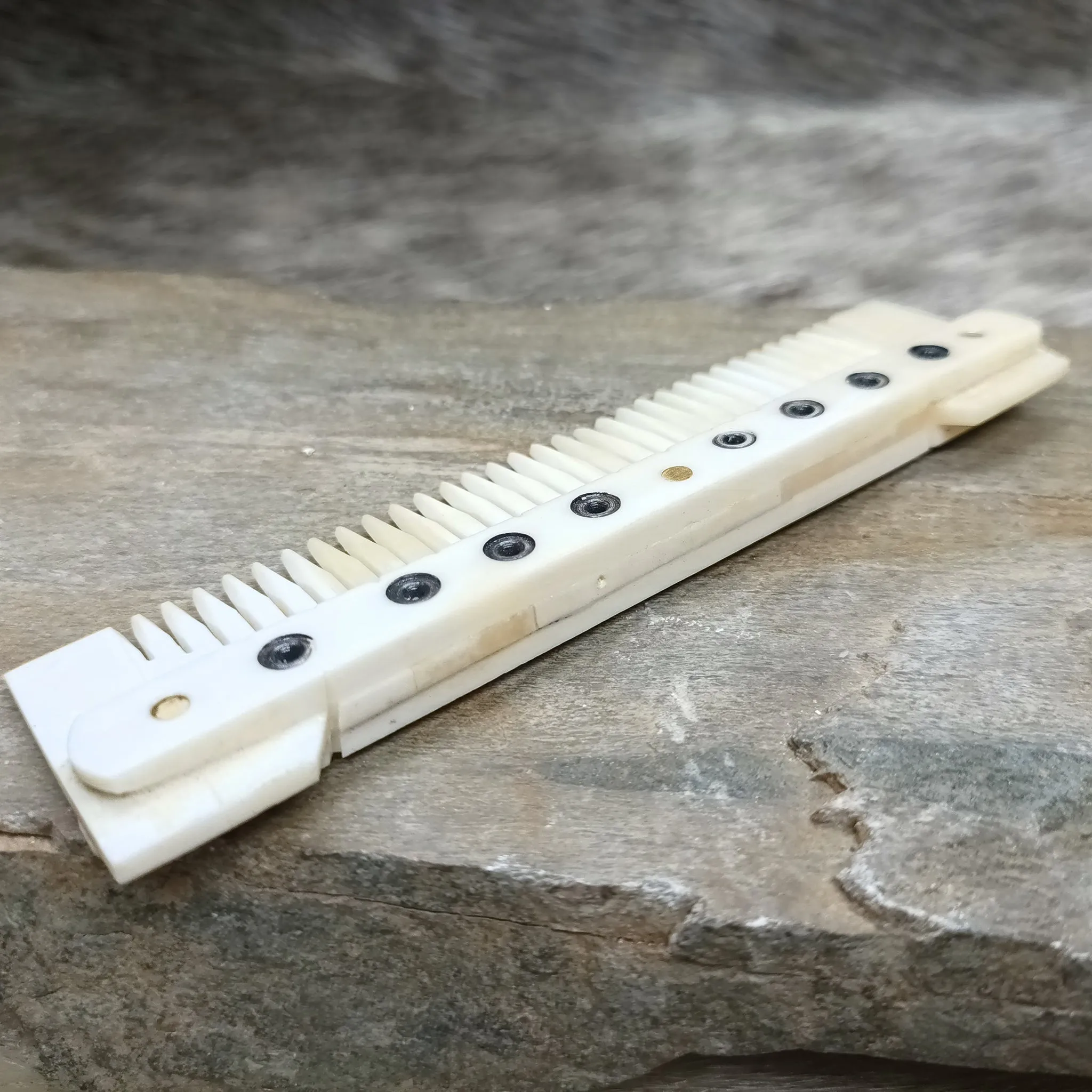 Medium Decorated Bone Viking Comb