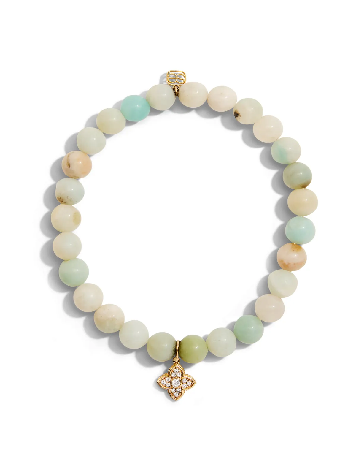 Moroccan Charm on Amazonite Beaded Bracelet