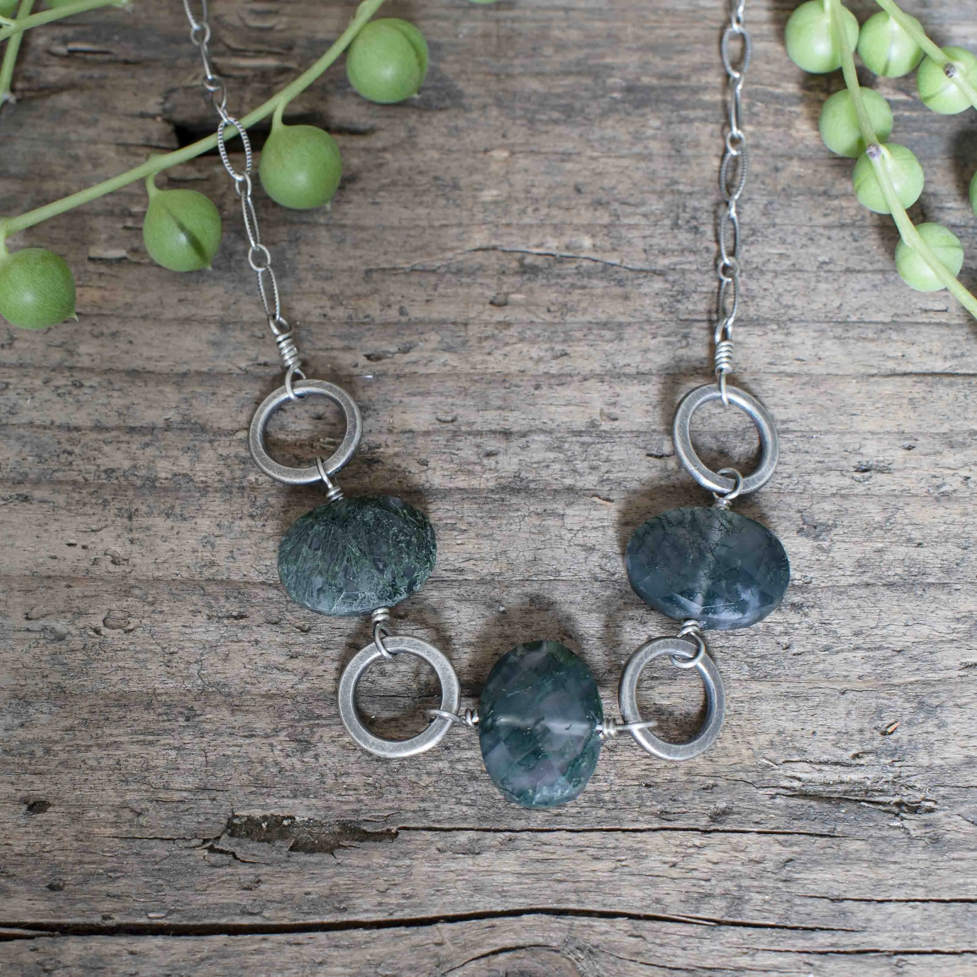 Moss Covered Rock Necklace