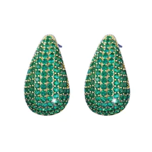 Pre Order:  Chunky Zircon Teardrop Stud Earrings